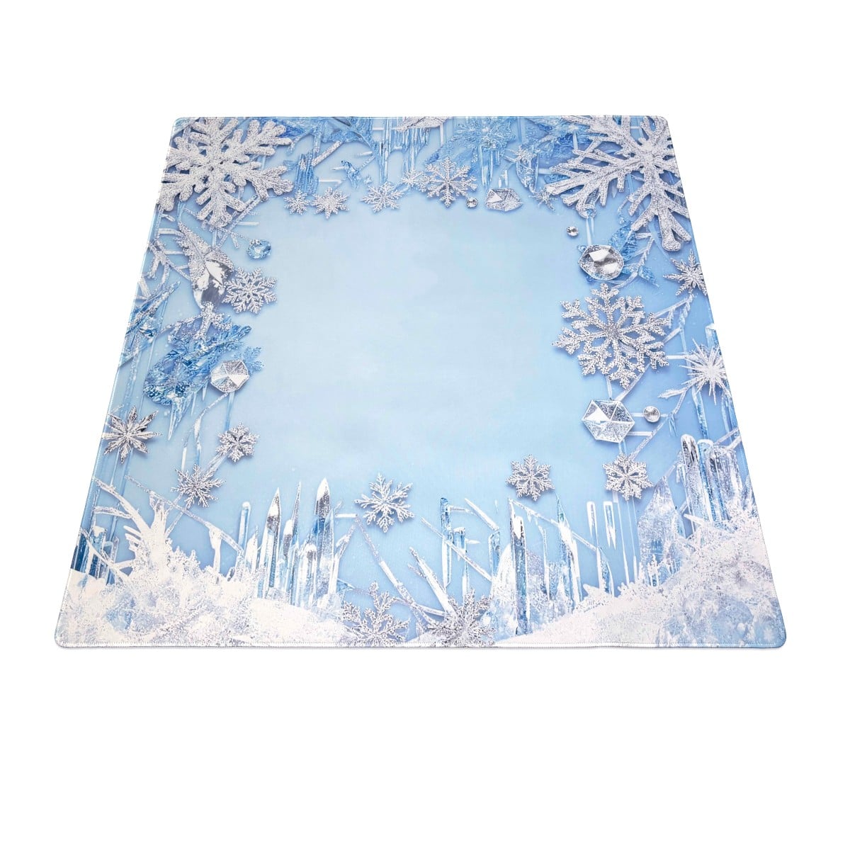33.5x33.5 Inch Mahjong Mat with Non-Slip Rubber Base