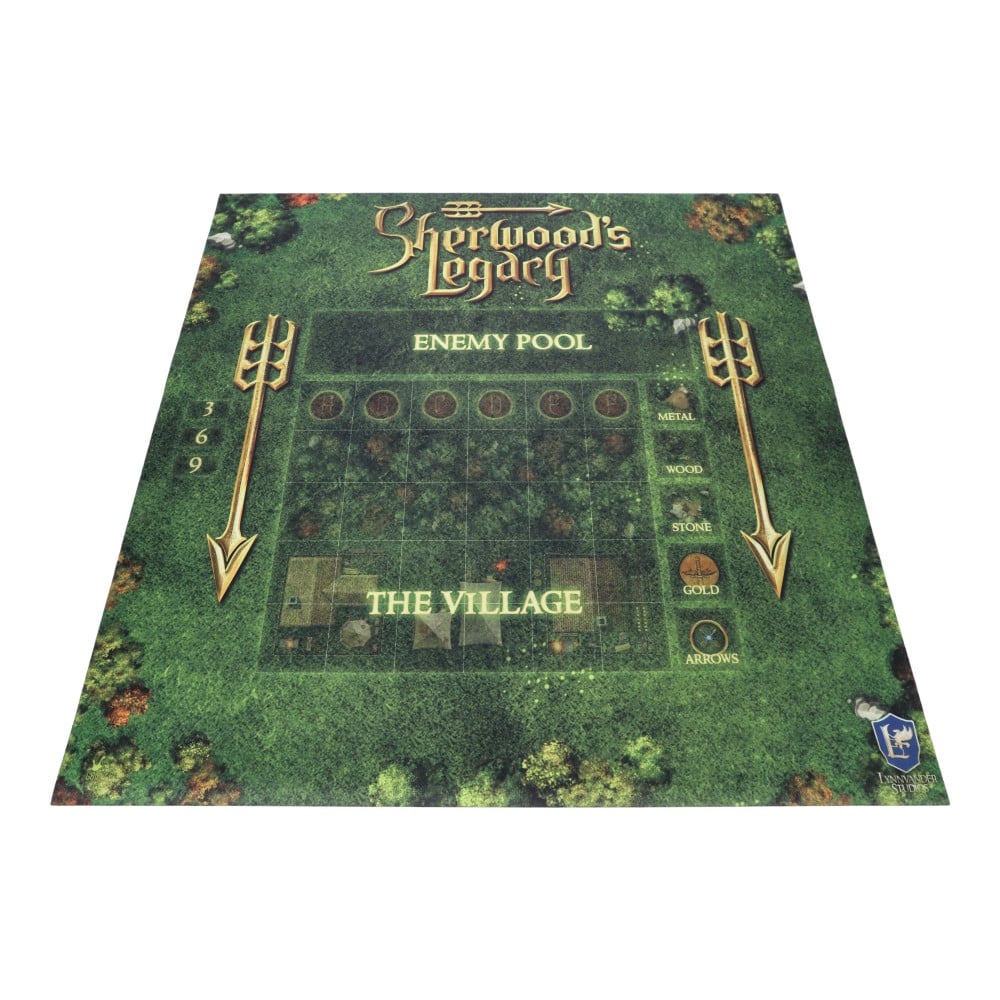 Custom Battle Mat for Tabletop Gaming – Non-Slip Mat for Wargames and Miniatures - Green Arrow