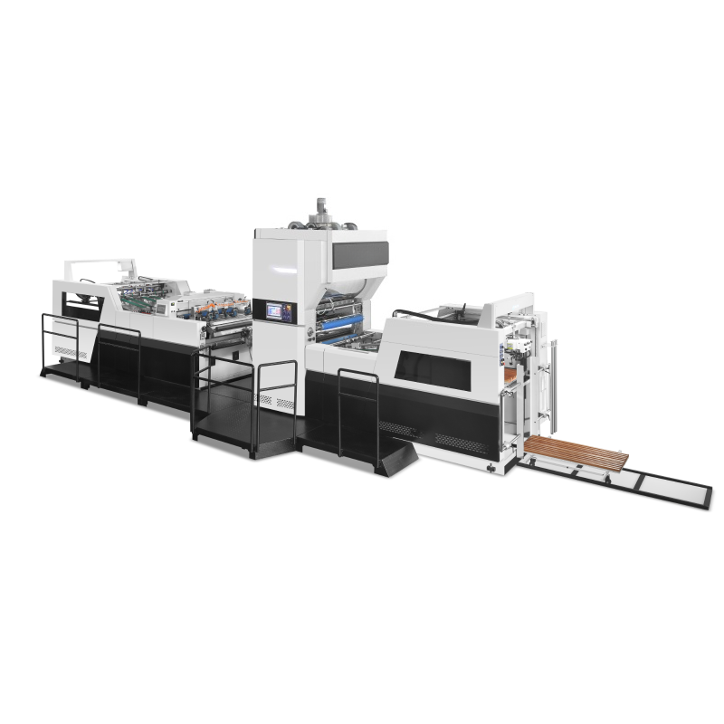 NFM-H Automatic Water Based Glue and Thermal Film Laminating Machine with Hot Knife for Packaging Color Box