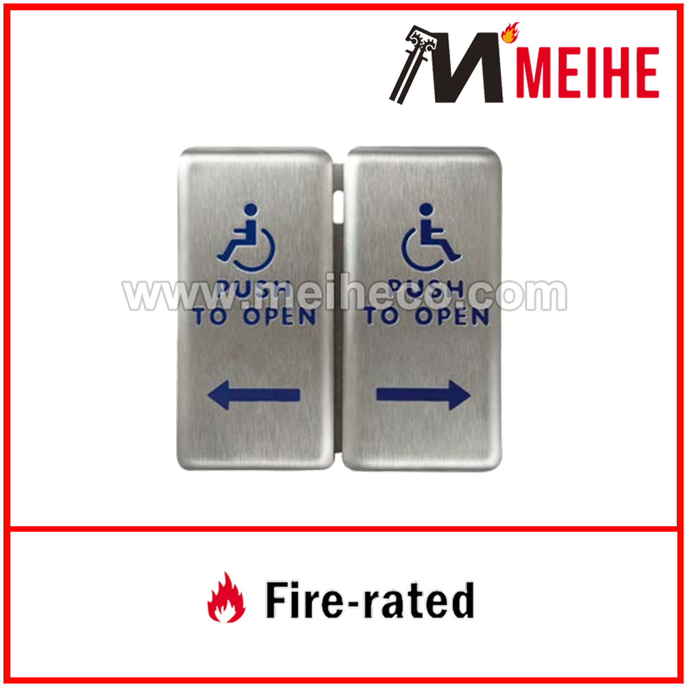10PBVE Industrial Design Disabled Vestibule Push Plate Stainless Steel and Aluminium Material 1-Year Warranty