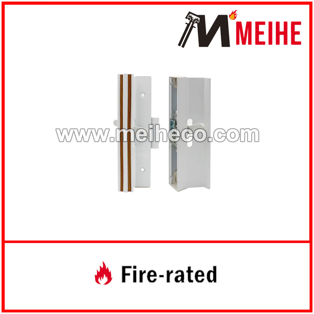 C 1111 Modern White Extruded Inside & Diecast Outside Patio Door Mortise Style Handle for Hotels