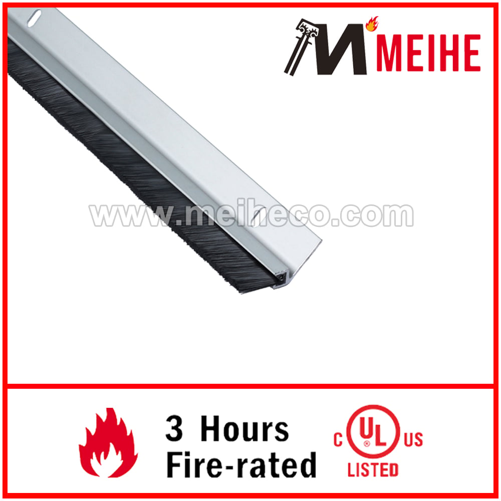 YDS605 Aluminum Interior Door Bottom Seal Sweeps Metal Seal Brush Door Aluminum Brushes