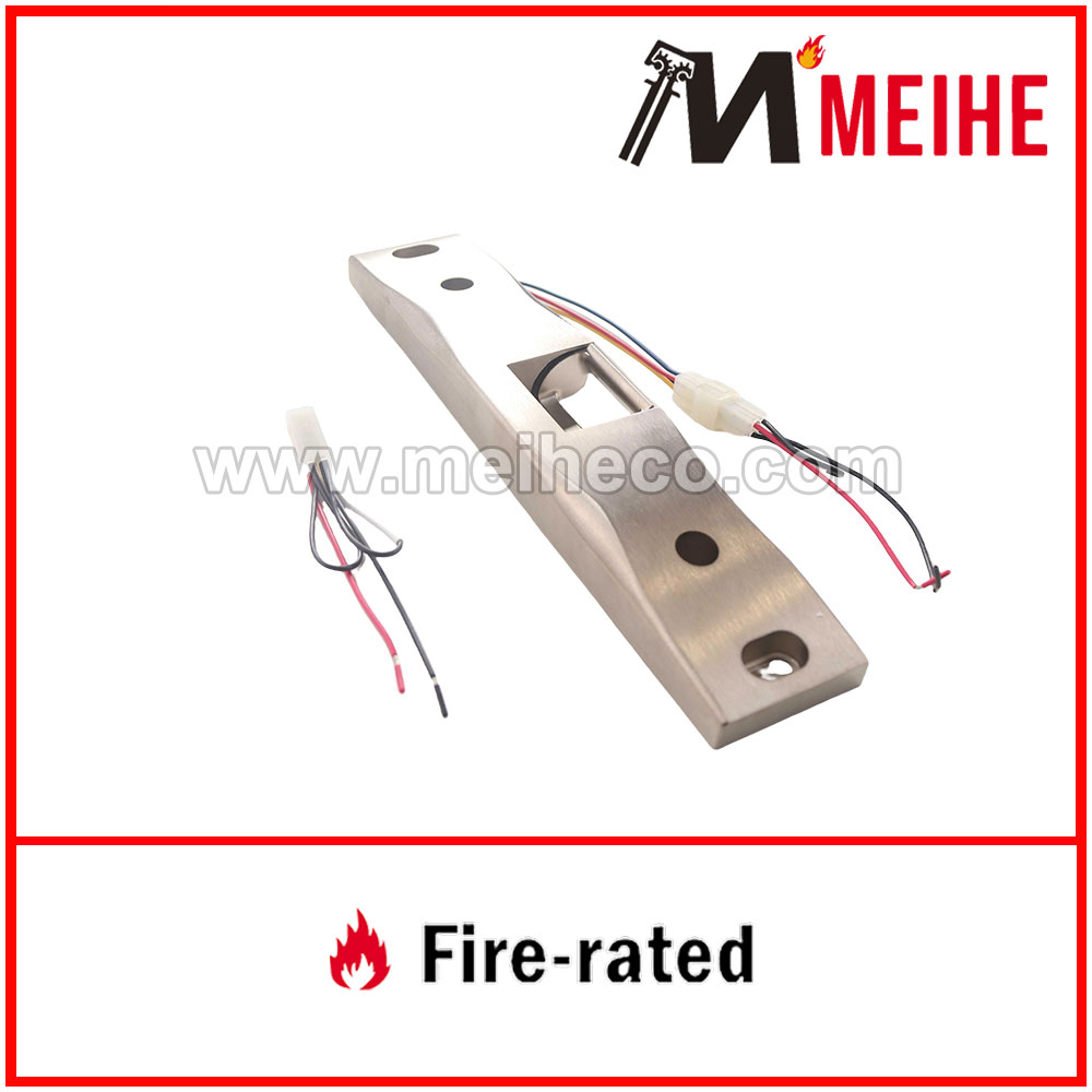 ES006 Satin Stainless Steel Surface Mounted Electric Strike for Rim Exit Device Lock Cylinders