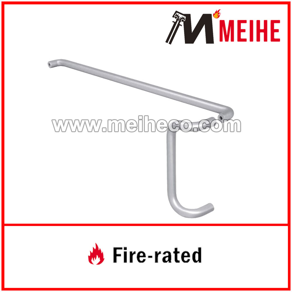 PH174+PB031 Offset Pull Handle Double Bend Push Bar Set