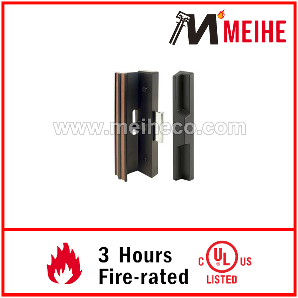 C 1106 Modern Design Black Extruded Aluminum Lock for Patio Doors Surface with Clamp Latch for Hotels