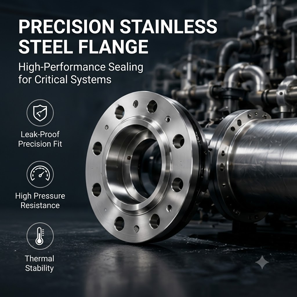 CNC Precision Stainless Steel Flanges for High-Pressure Sealing Systems Turbo, Pipeline & Industrial Applications