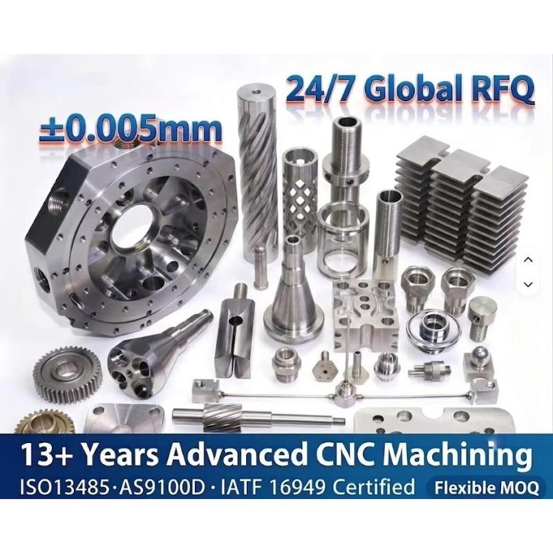 Custom Precision CNC Machining Parts OEM ODM Fabrication for Automotive Medical Aerospace Robotics Manufacturing Components