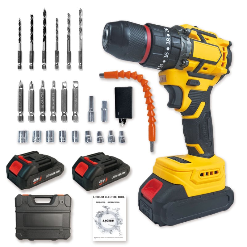 Lithium-ion brushless impact drill YELLOW