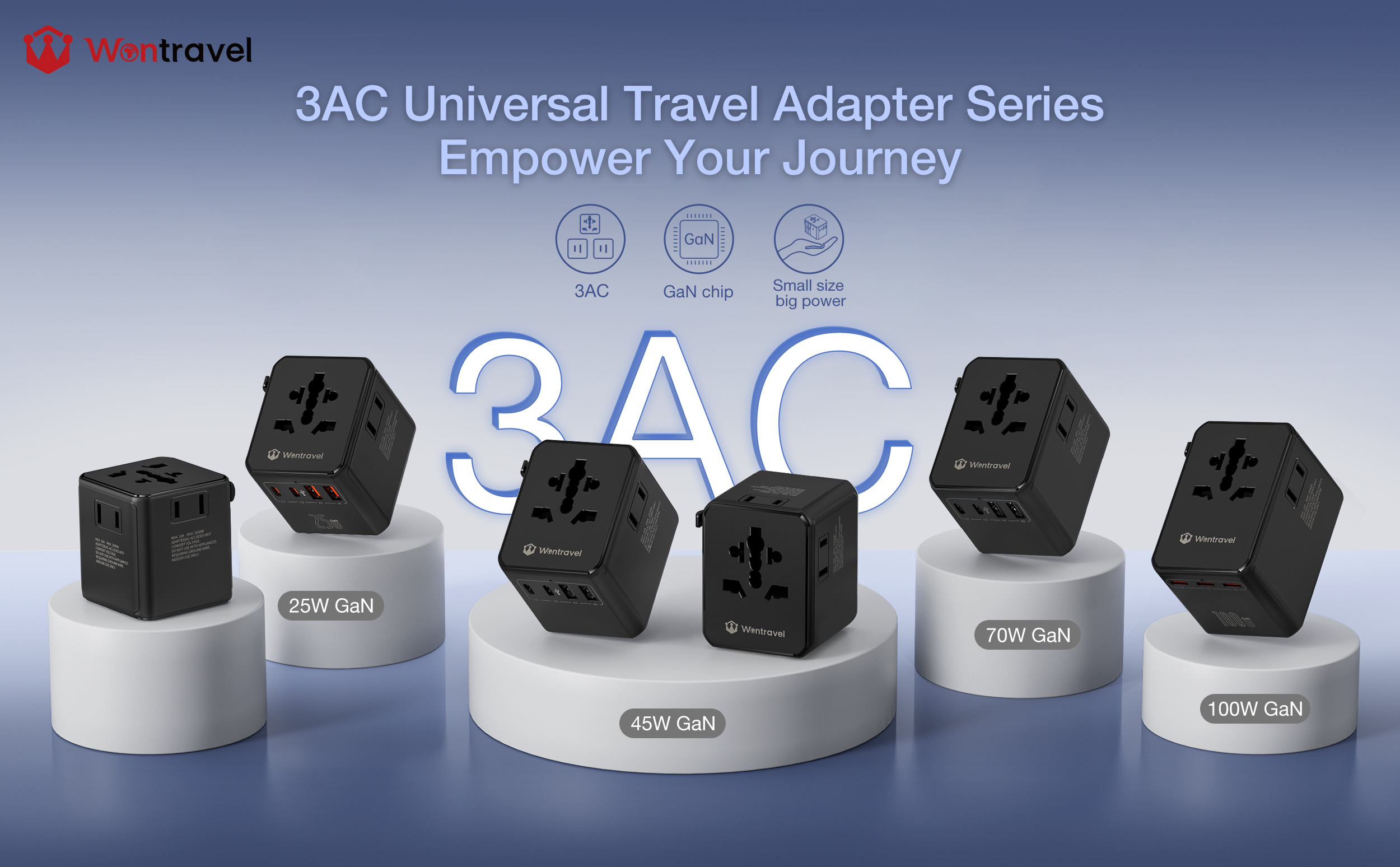 Redefining the Travel Charging Experience: Wontravel Launches New 3-AC Outlet Travel Adapter