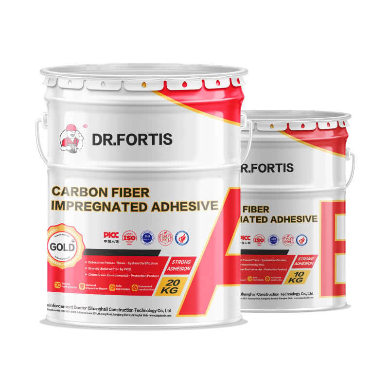 Carbon fiber impregnated adhesive