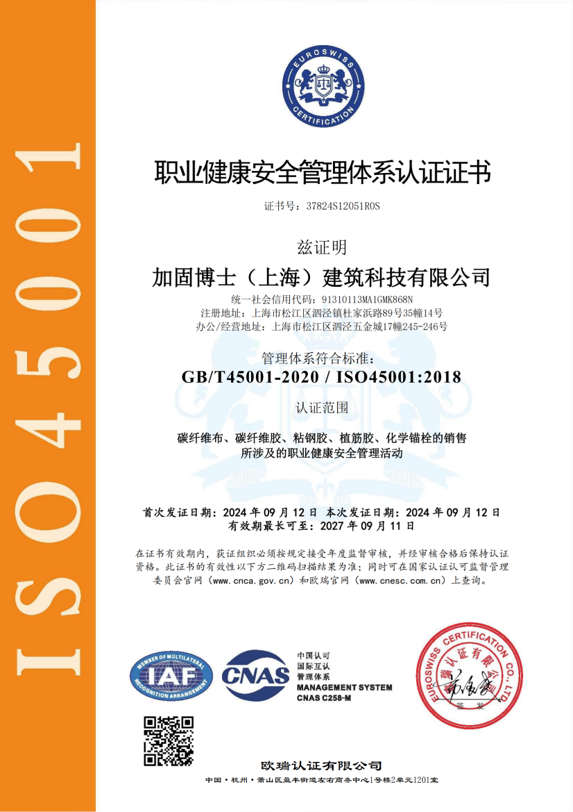 ISO45001 Certification