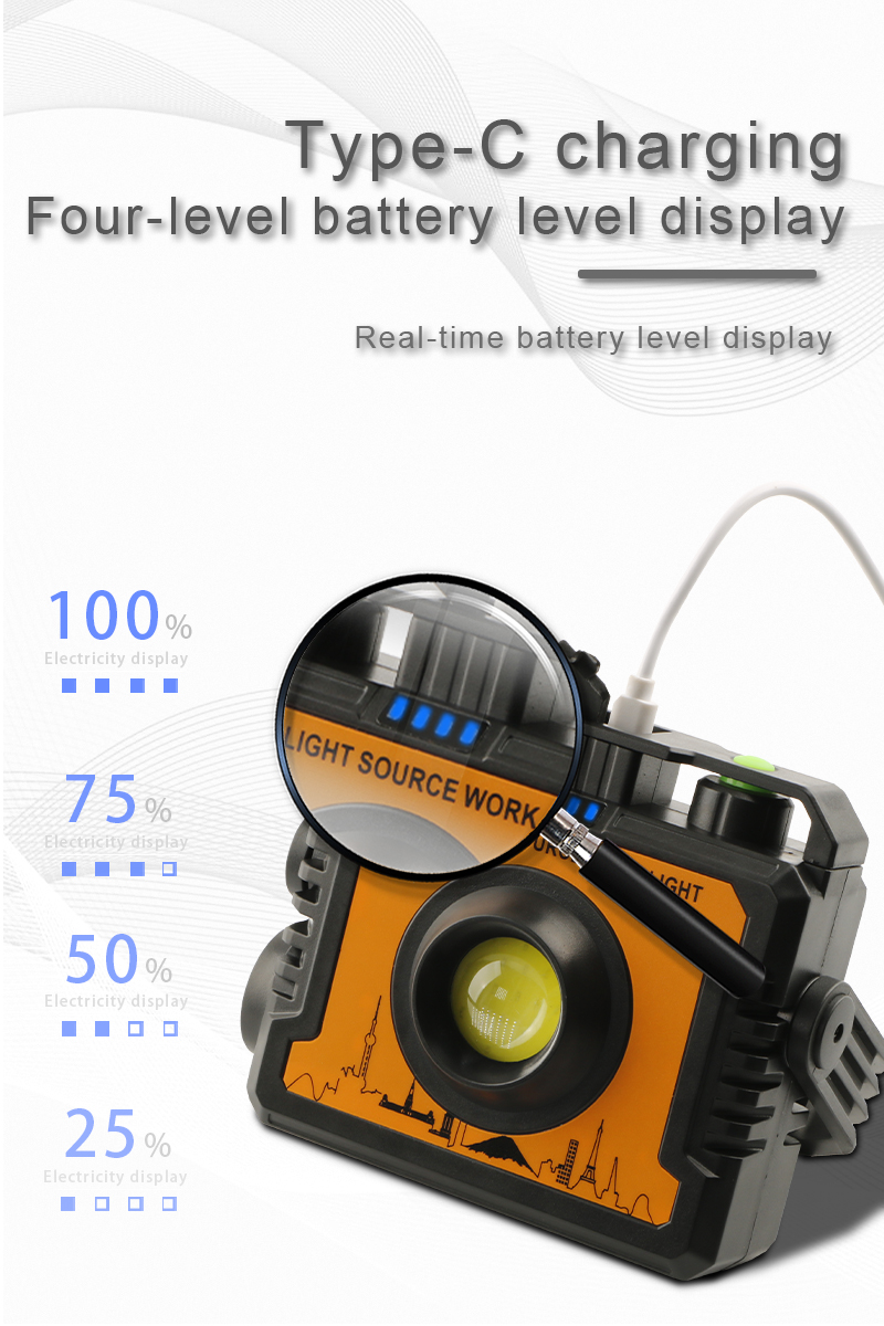 solar rechargeable camping light with stand hook  power bank usb type c-9