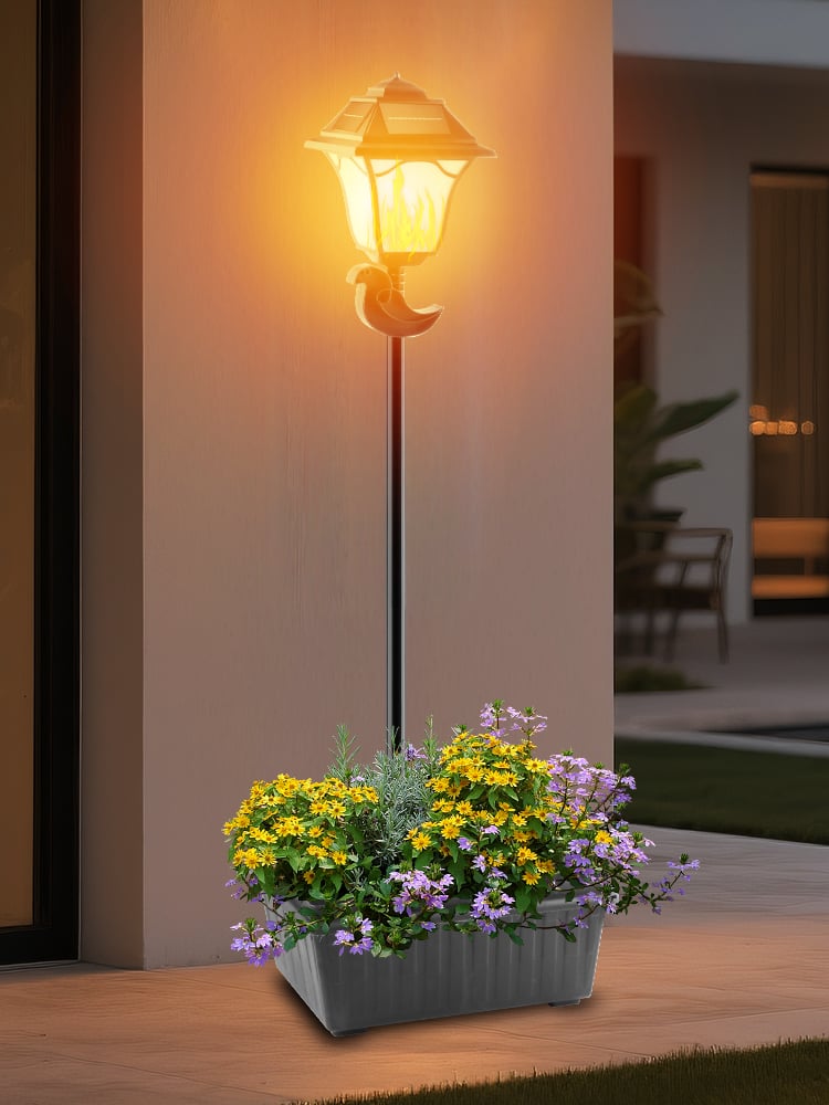 patented solar flowerpot light series-3