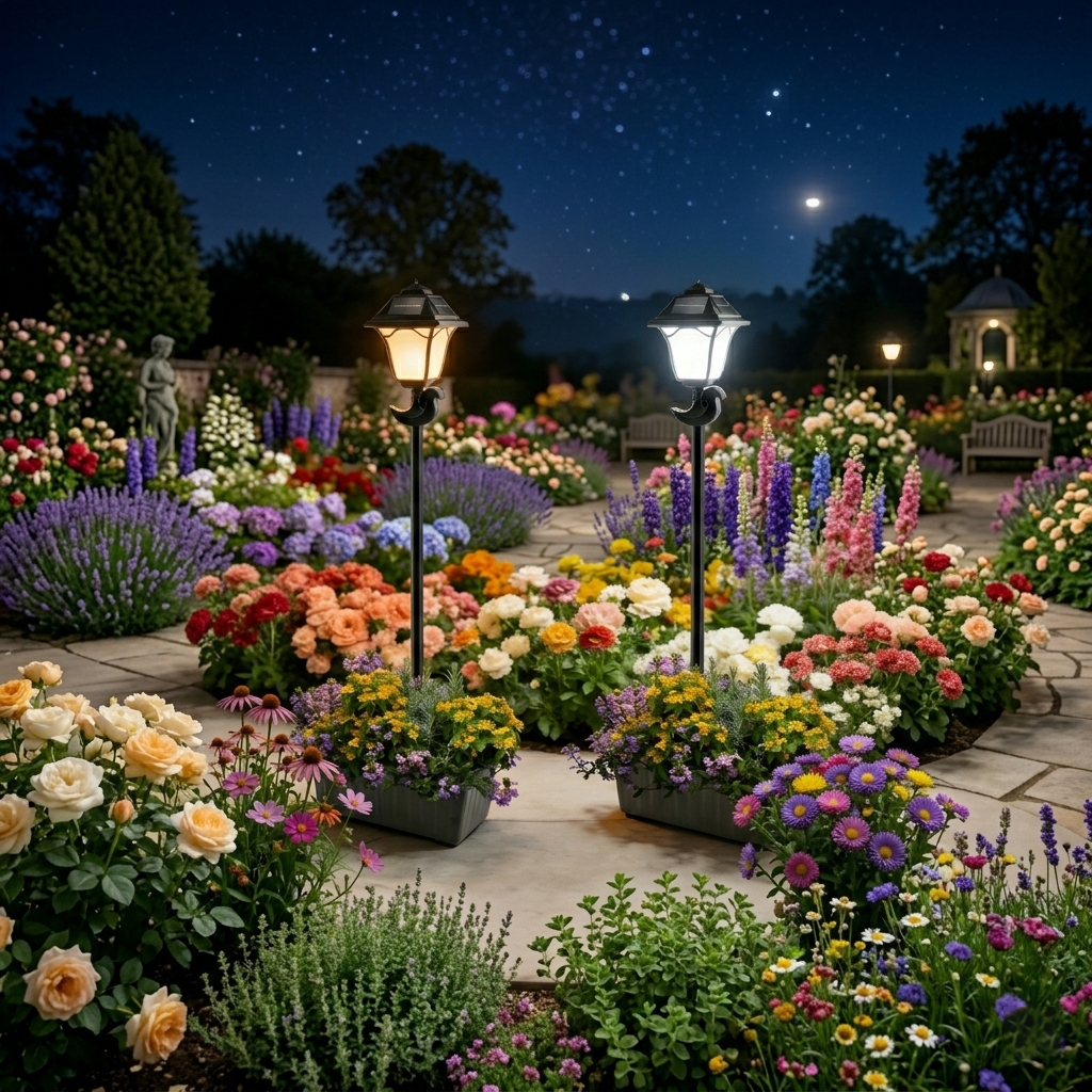 patented solar flowerpot light series-1