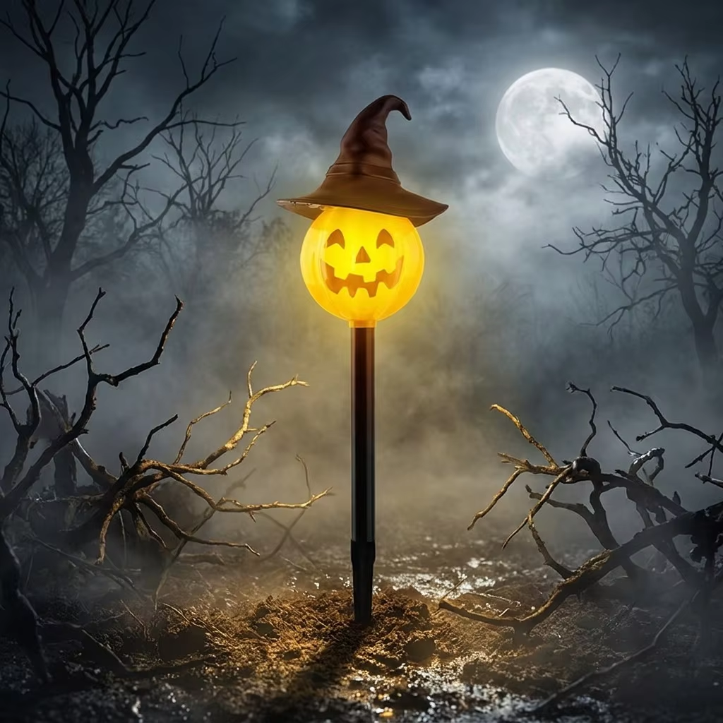 patented solar pumpkin light garden illumination-3