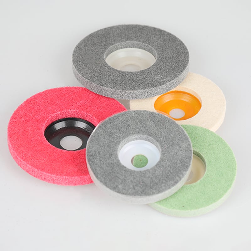 Fiber polishing wheel