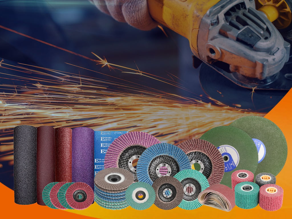Different abrasives and grinding tools