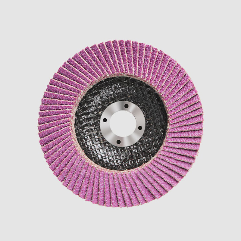 Fiber glass backing calcined
