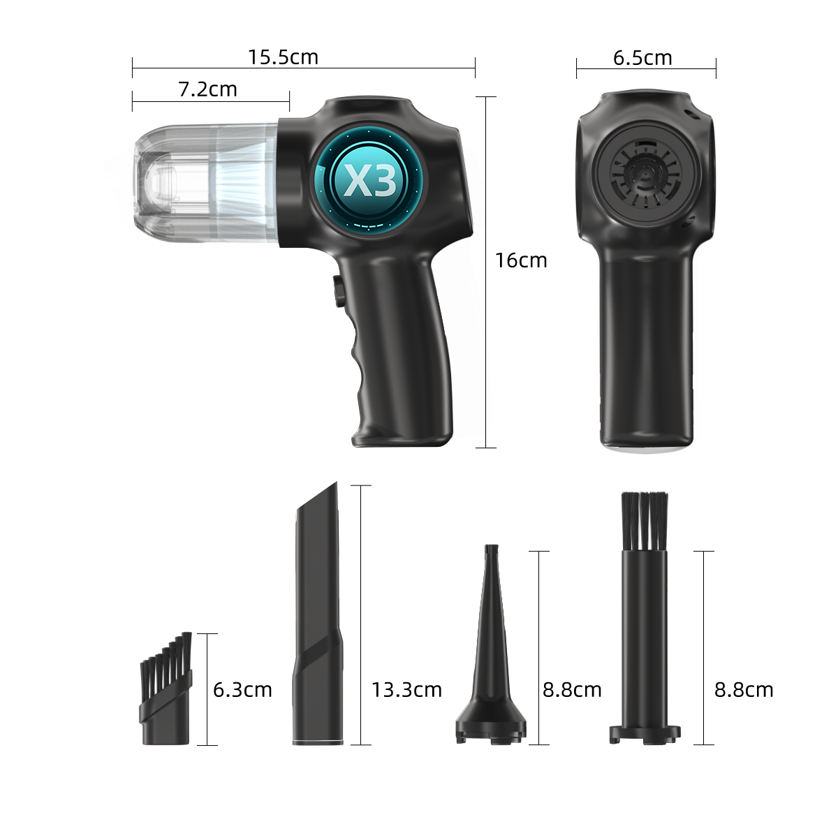 Non-Marking Soft Nozzle Suite for Delicate Vehicle Trim