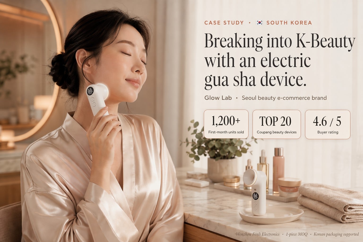 Comment un vendeur sud-coréen de commerce électronique s’est introduit sur le marché des dispositifs K-Beauty avec un outil électrique de gua sha