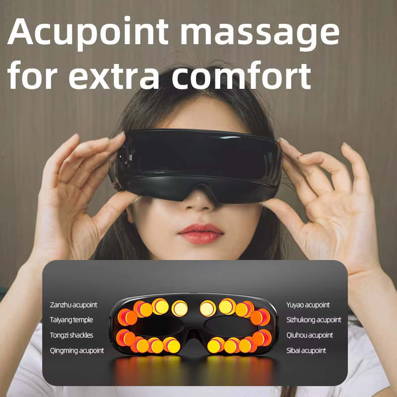 Portable Vibration Eye Massager | 4 Modes 3-Speed, ABS Paint Body for Eye Fatigue Relief details