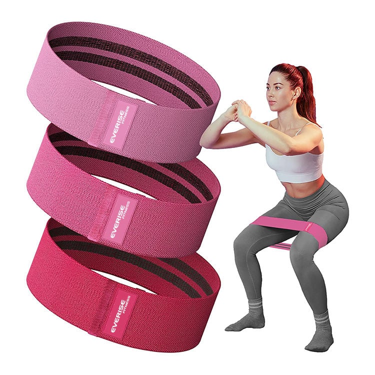 Custom Logo Yoga Fitness Workouts Training Fabric Resistance Bands