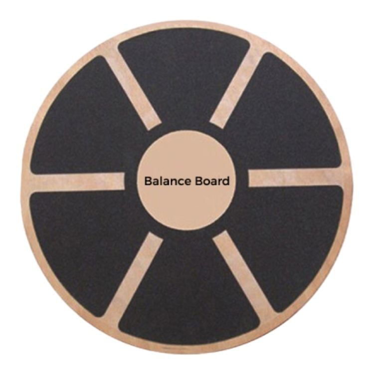 Anti-Slip Surface Fitness Training Yoga Exercise Wooden Wobble Balance Board