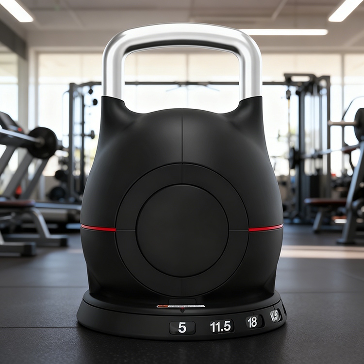 Aluminum Handle Quick Adjustment Weights Safety Locking System Space Saving Strength Training 7 in 1 Adjustable Kettlebell