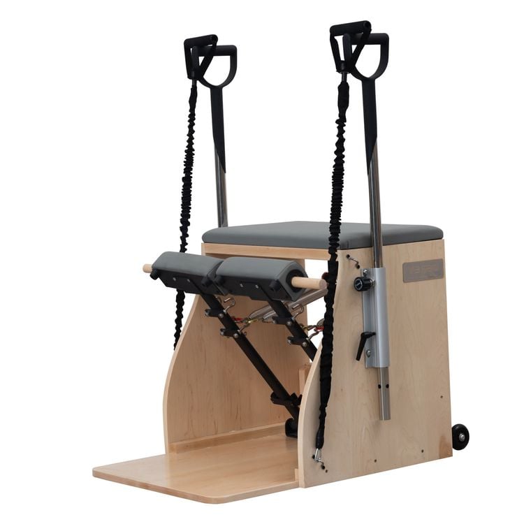 Adjustable Solid Maple Wood Rubber Pilates Wunda Chair Combo Padded Split Pedals Eco-Friendly Pilates Studio