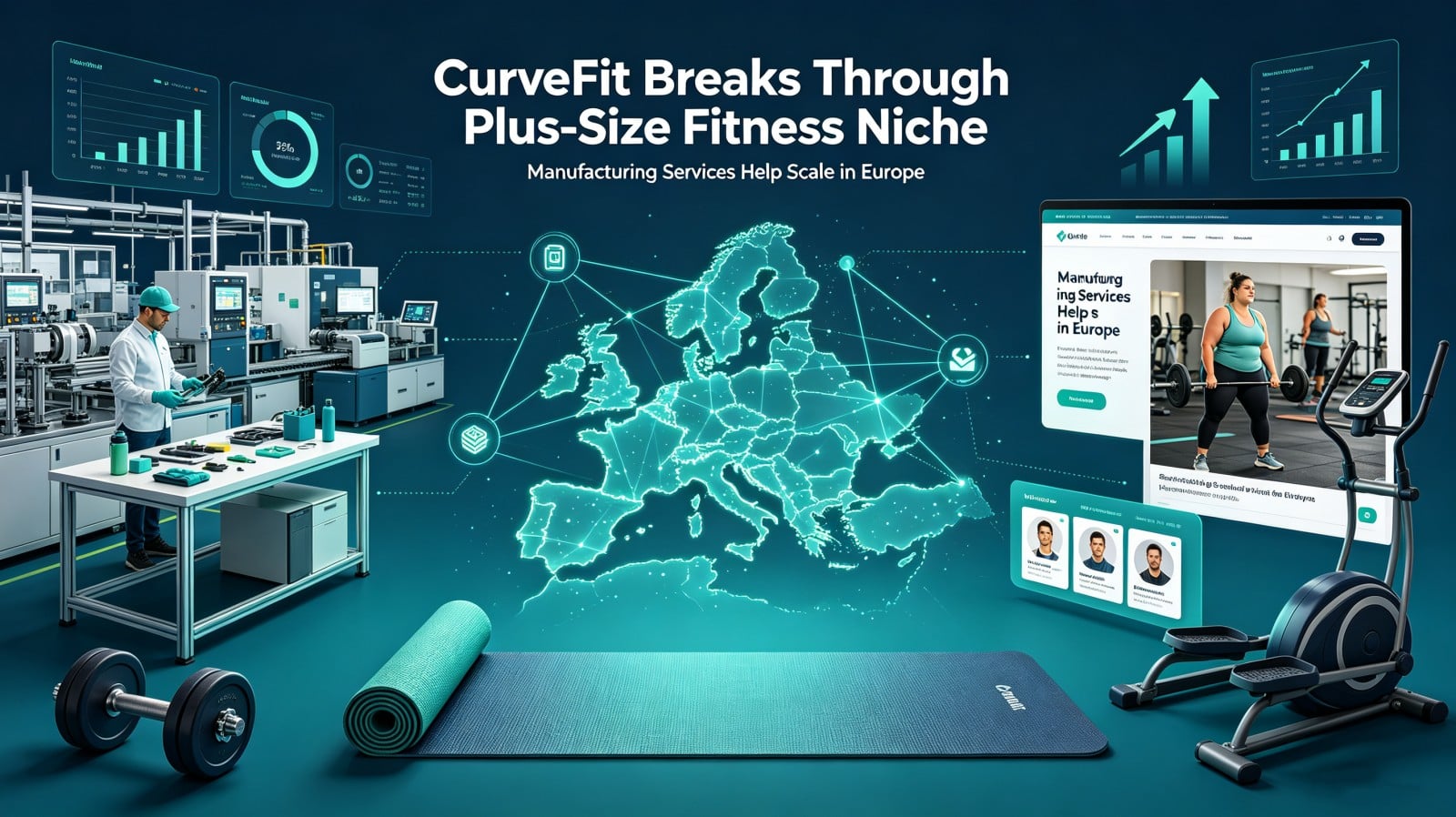 Our OEM/ODM Manufacturing & Supply Services Help CurveFit (Europe) Break Through the Plus-Size Fitness Niche Market​