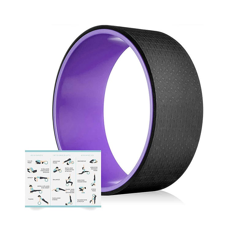 Custom Logo Eco-Friendly TPE Yoga Wheel for Back Pain Relief ABS Material Exercise Balance Training Stretching Prop