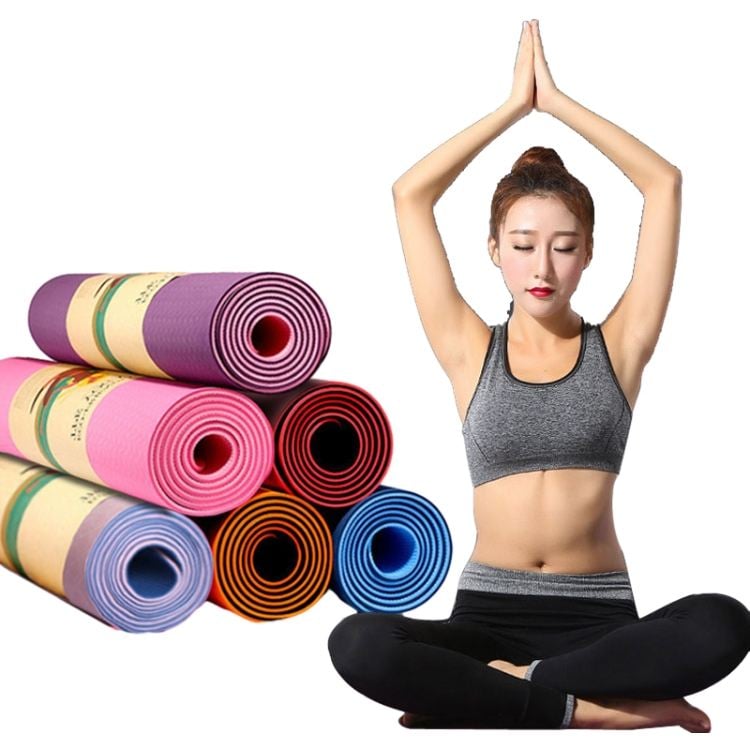 Wholesale Eco-Friendly TPE Yoga Mat Wholesale Eco-Friendly TPE Yoga Mat Custom Logo Print Waterproof Fitness Exercise Mat