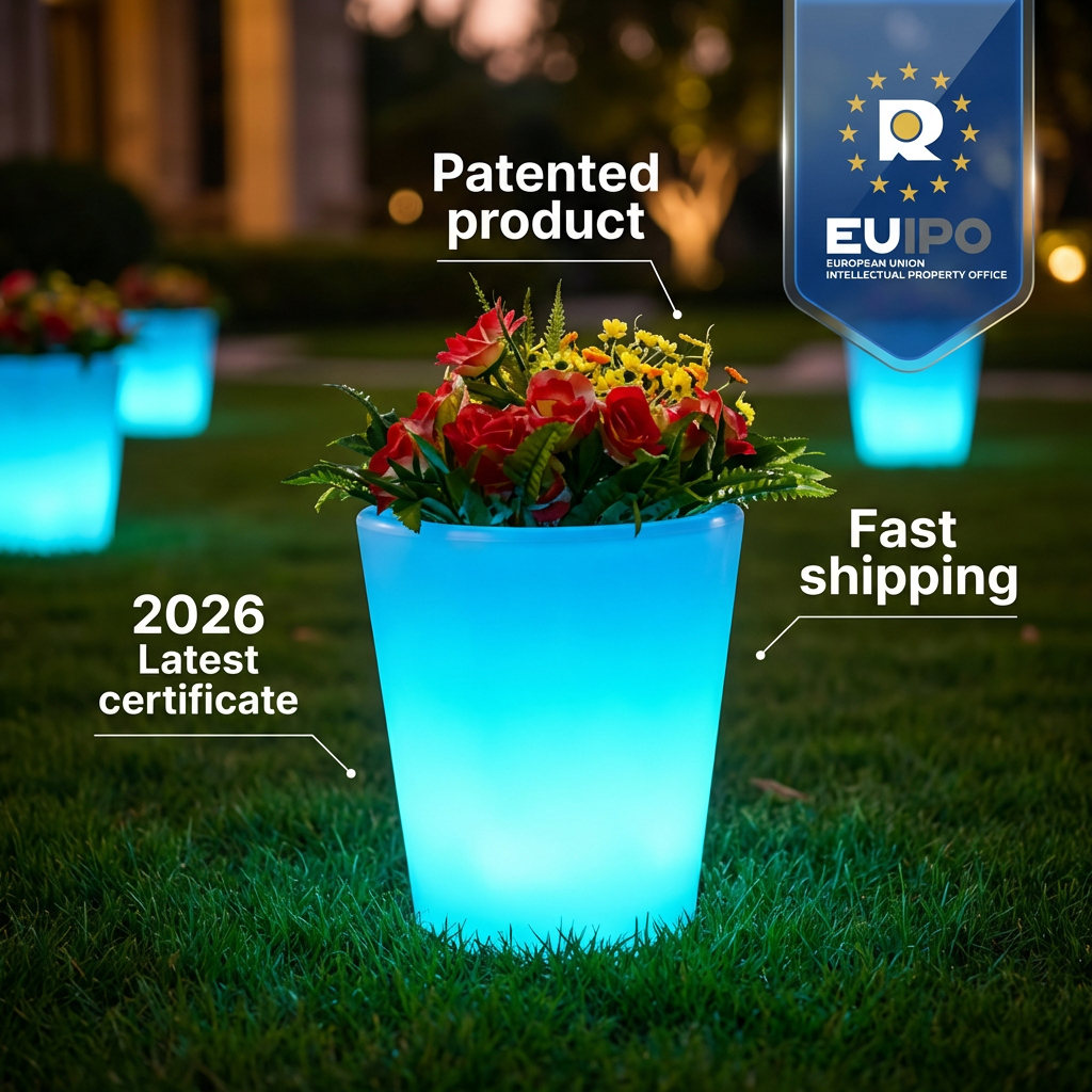 How LED Flower Pots and Decorative Lighting Pieces Complete an Outdoor Event Design