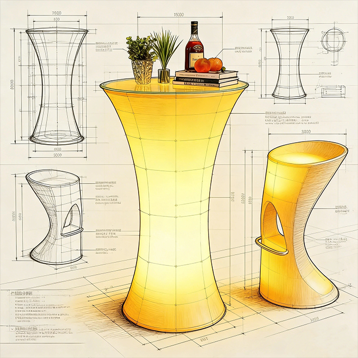 Strict Quality Control Ensures Long Life of LED Luminous Furniture