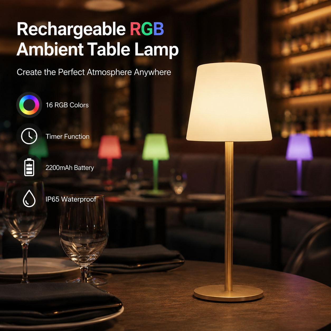 Laaditav RGB-ambientlambakas | Kliendispetsiifiline LED-tuulelahkusvalgustuse tarnija brändidele ja kaupmeestele