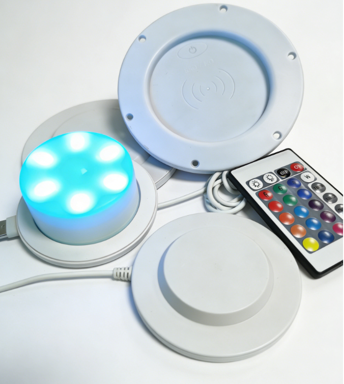 85mm 120mm Replacement USB Led induction charge Light Lamp Base led battery supplier