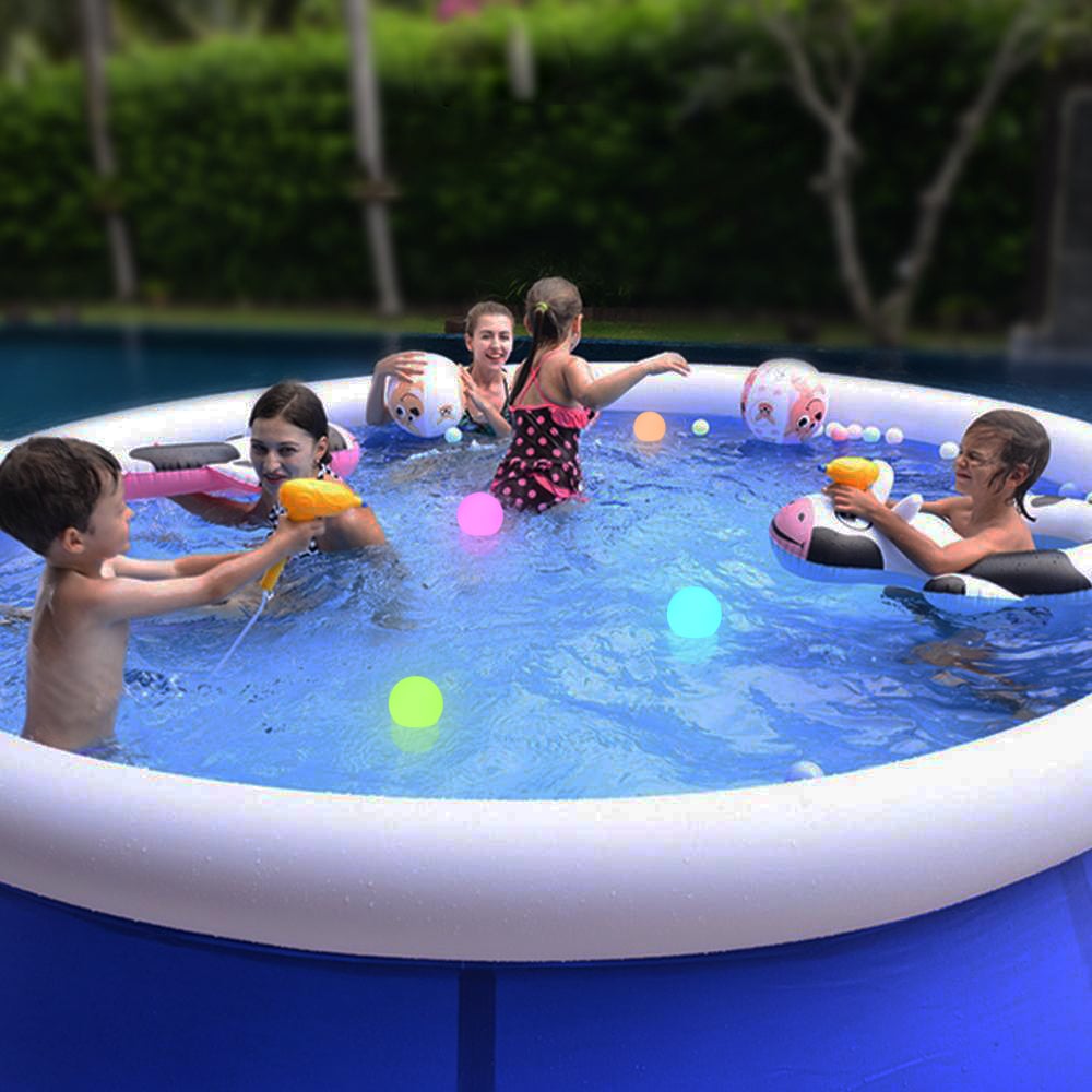 8cm LED rubber ball light remote control RGB color changing ambient light IP65 waterproof outdoor indoor decorative light