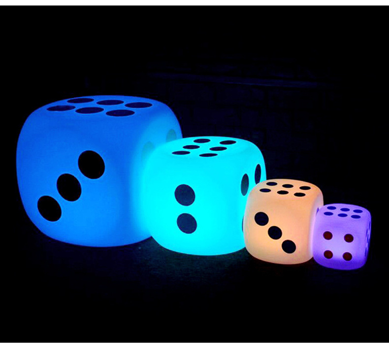 RGB Waterproof USB LED Cube Light 15cm Night Club Party Luminous Dice Lighting Decoration Home IP65 Battery Powered Remote factory