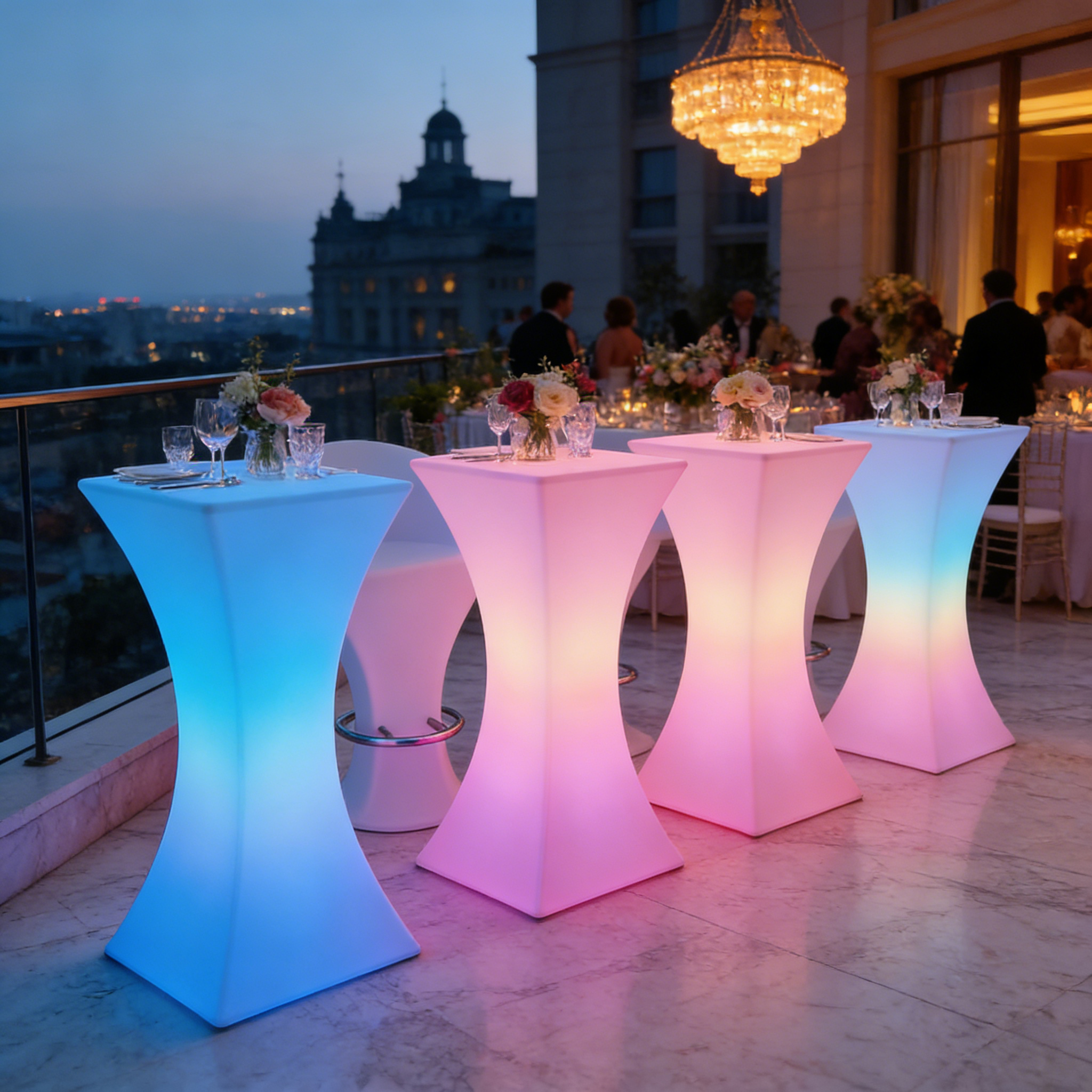 LED Glow Cocktail Tables: Redefining Nighttime Event Atmospheres in Europe & North America