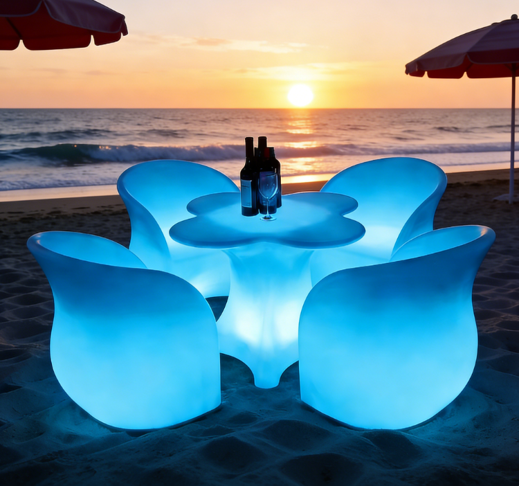 Outdoor waterproof multi-color luminous 16-colors remote LED chair