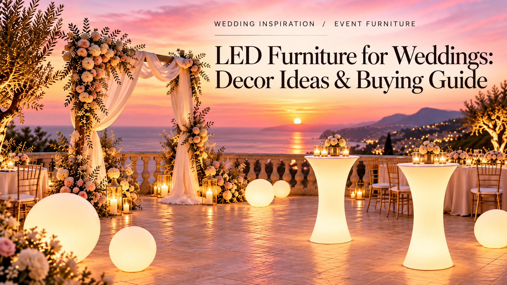 LED Furniture for Weddings: Ideas & Buying Guide