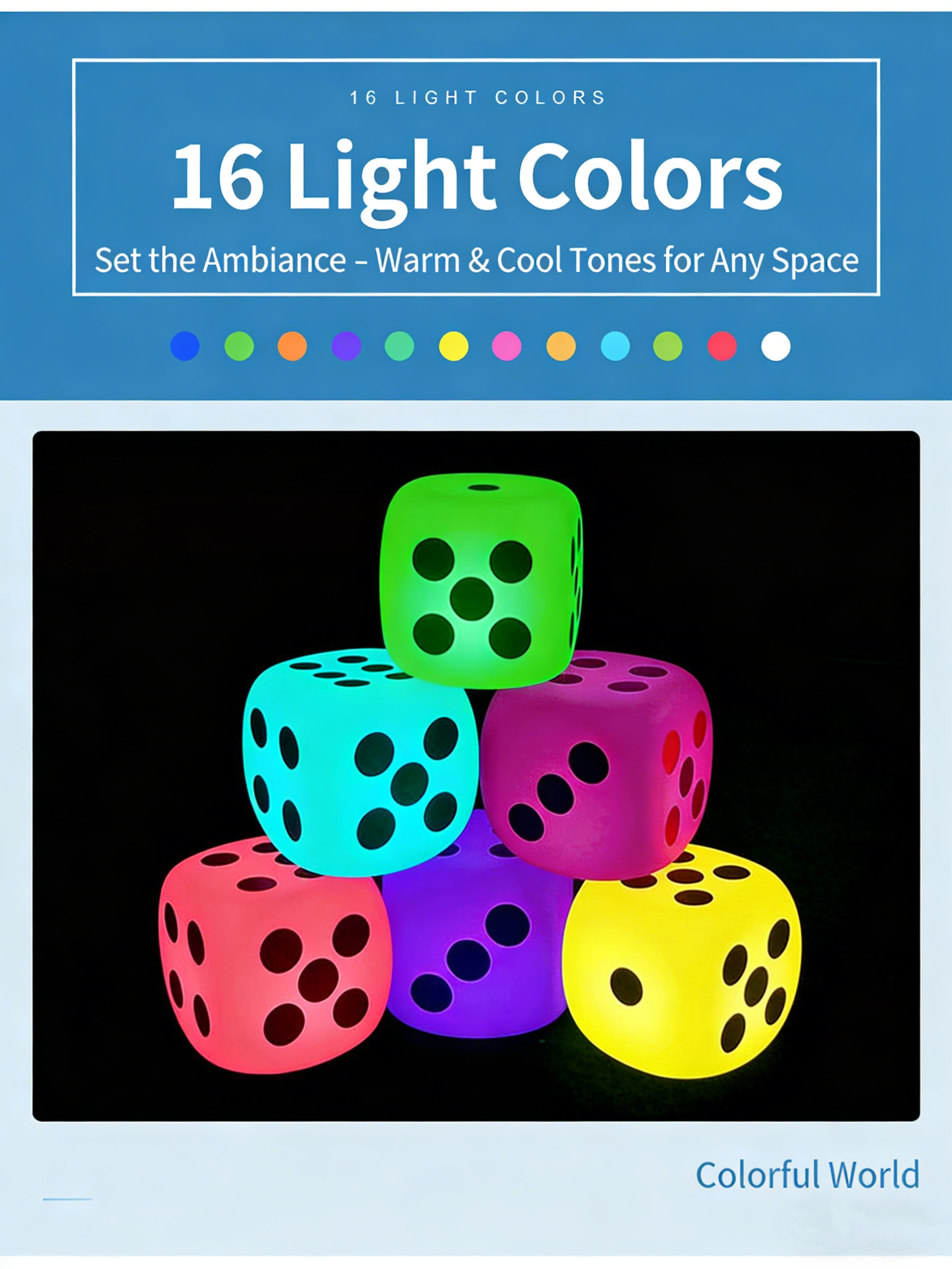 RGB Waterproof USB LED Cube Light 15cm Night Club Party Luminous Dice Lighting Decoration Home IP65 Battery Powered Remote details
