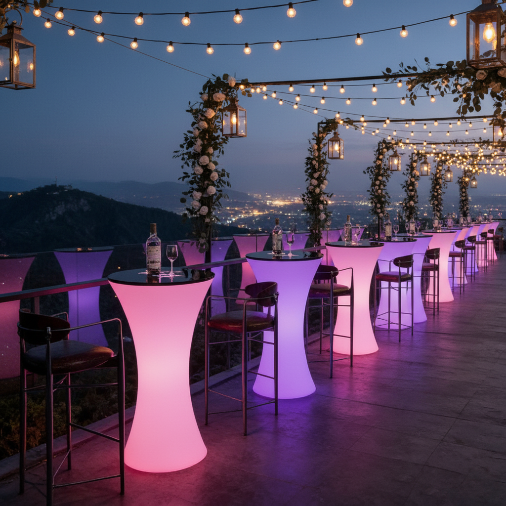 Durable LED lighting solutions designed for events, rental companies and temporary installations.
