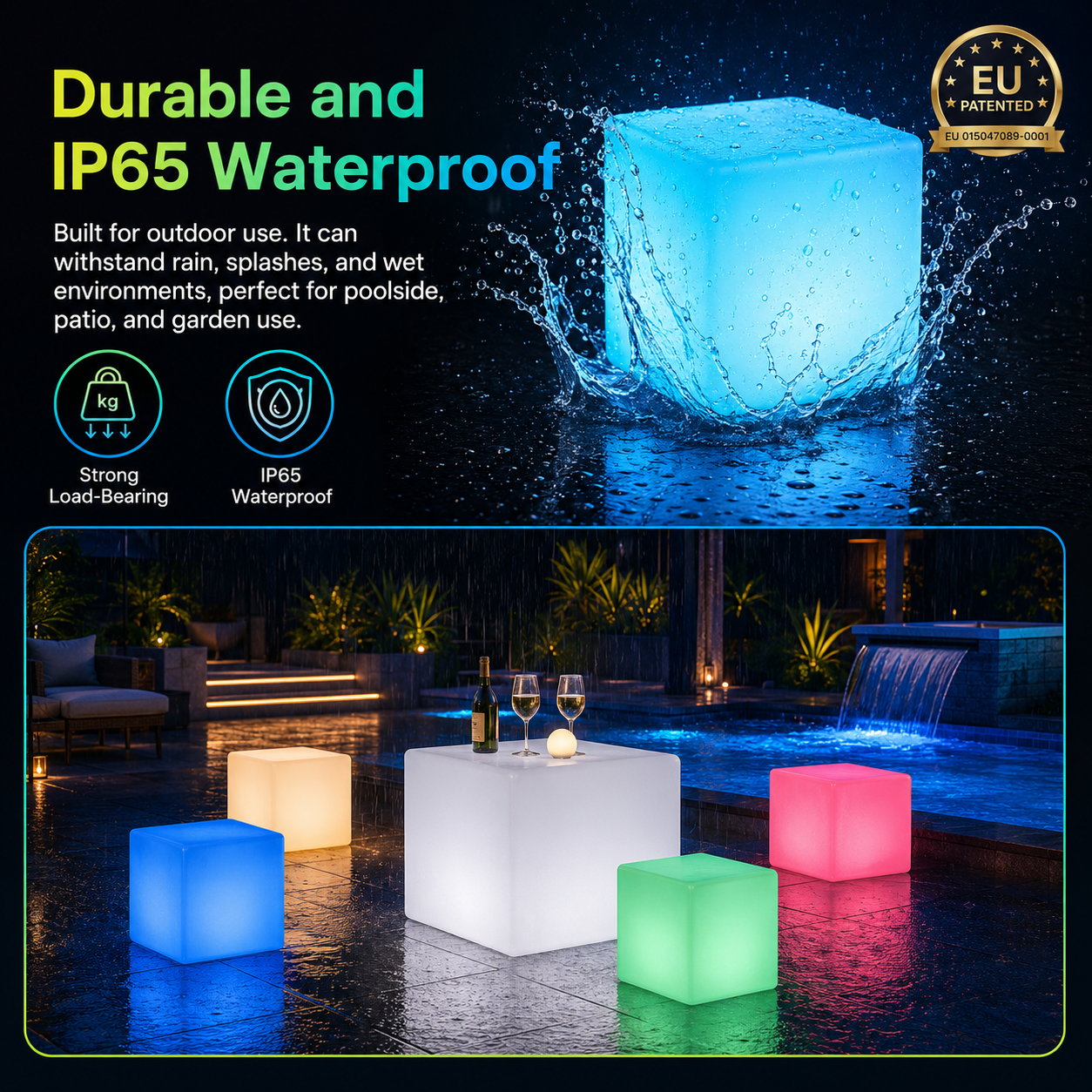 Rechargeable RGB LED Cube Solutions for Rotomolding Manufacturers