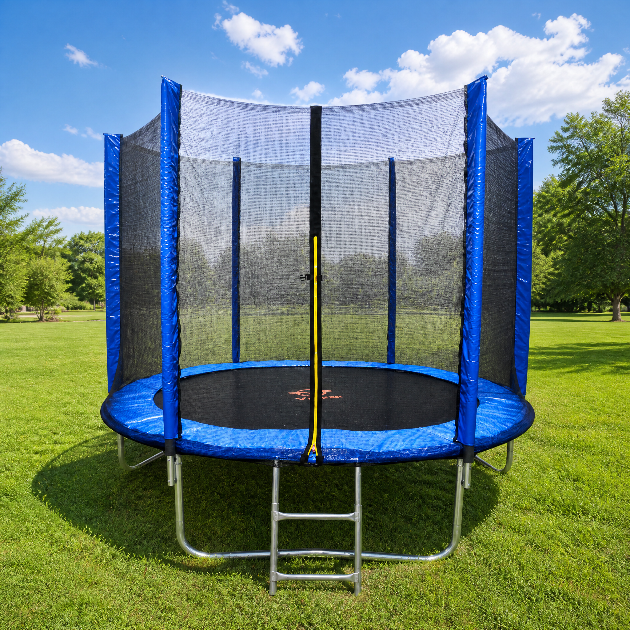 EF-TA6-8-10-12-14-16
6/8/10/12/14/16 FT Outdoor Trampoline with Safety Enclosure Net, 2-Step Ladder & Spring Cover Pad, Heavy-Duty Galvanized Steel Frame, High-Elastic Springs, UV-Resistant Family Backyard Trampoline, Max Load 330 LBS