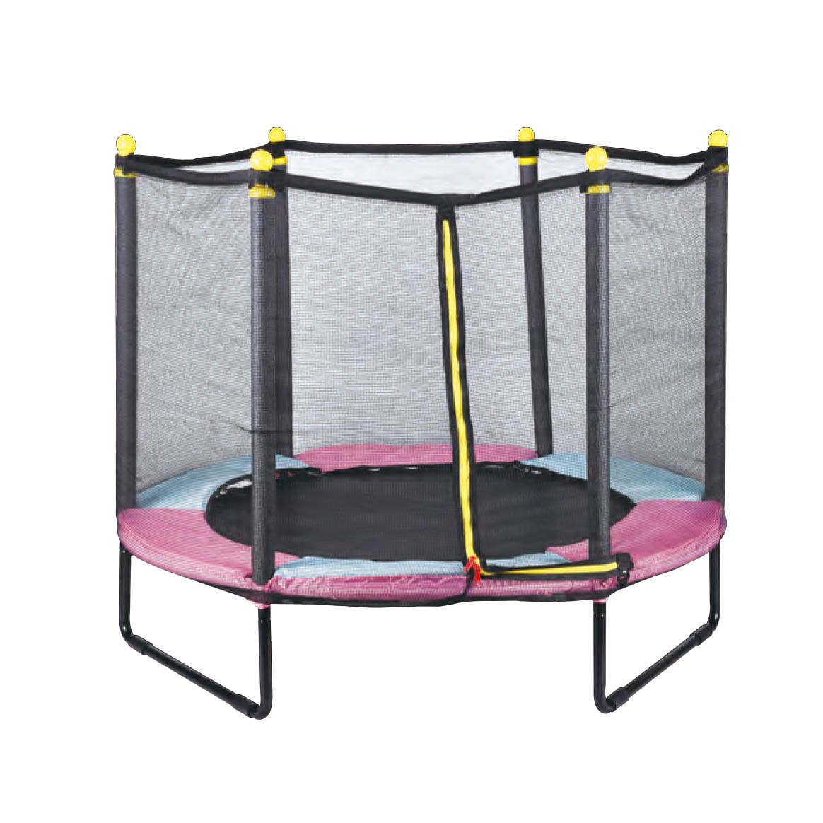 (HC-MT014)hexagon Kids trampoline with safety net