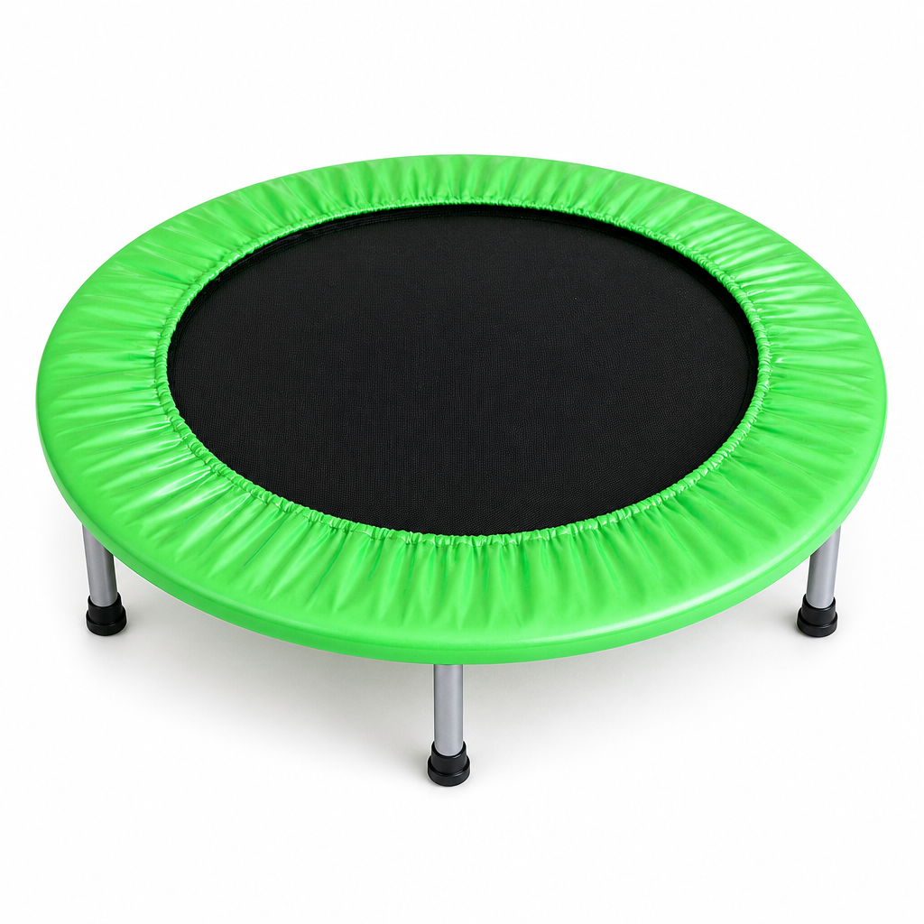 EF-MT001  Mini Trampoline \nMini Fitness Trampoline, 36/38/40 Inch Indoor Spring Rebounder Trampoline with Safety Padded Cover, Heavy Duty PP Mat & Anti-Slip Leg Caps, Max 220 LBS for Home Workout & Kids Play
