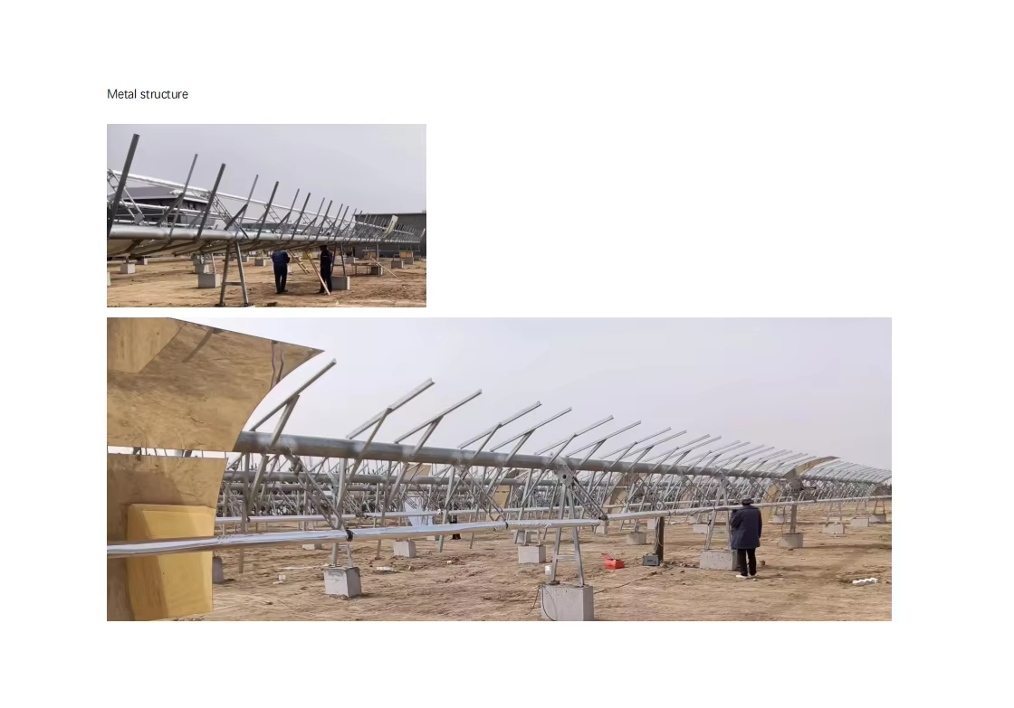 demax parabolic trough solar collector aperture width 255m concentrated industrial heating steam generation model dm ptc 2550-9