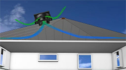 solar roof ventilation fan jbsf 320p-18