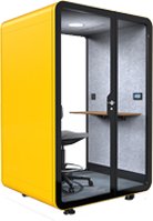 The smart and soundproof meeting pod for 1-2 people